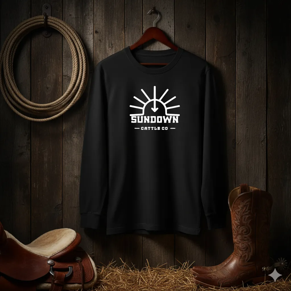 "The Standard" Long Sleeve T-Shirt (S, Black, White)